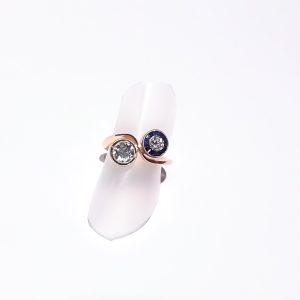 Anello Soprana Donna in Oro rosa Diamante ANR BR CONTRARIE'