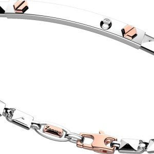 Bracciale Zancan Uomo in Oro bianco Diamante EB907BR
