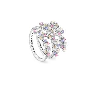 Anello Damiani Donna MIMOSA FLEXI in Oro bianco Zaffiro blu 20113548