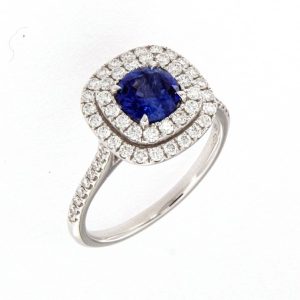 Anello Crivelli Donna ZAFFIRO in Oro bianco Zaffiro blu 320-R92676