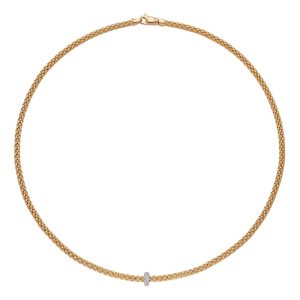 Collana Fope Donna Prima in Oro Diamante